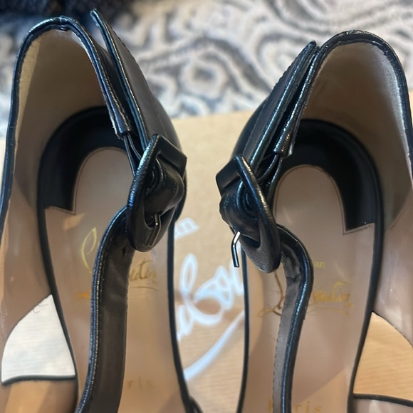 Christian Louboutin Sharpeta 100 Nappa Shiny Black - Picture 7 of 10